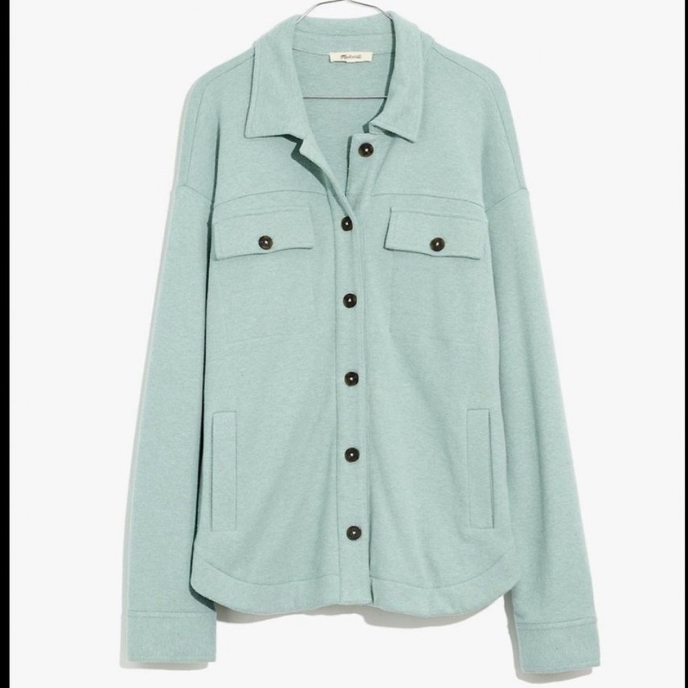 Madewell Soft Button Jacket Teal